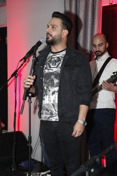 Charbel Khalil and the band at Burj on Bay 